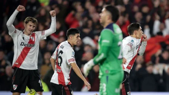 River festejó ante Gimnasia. Fotobaires