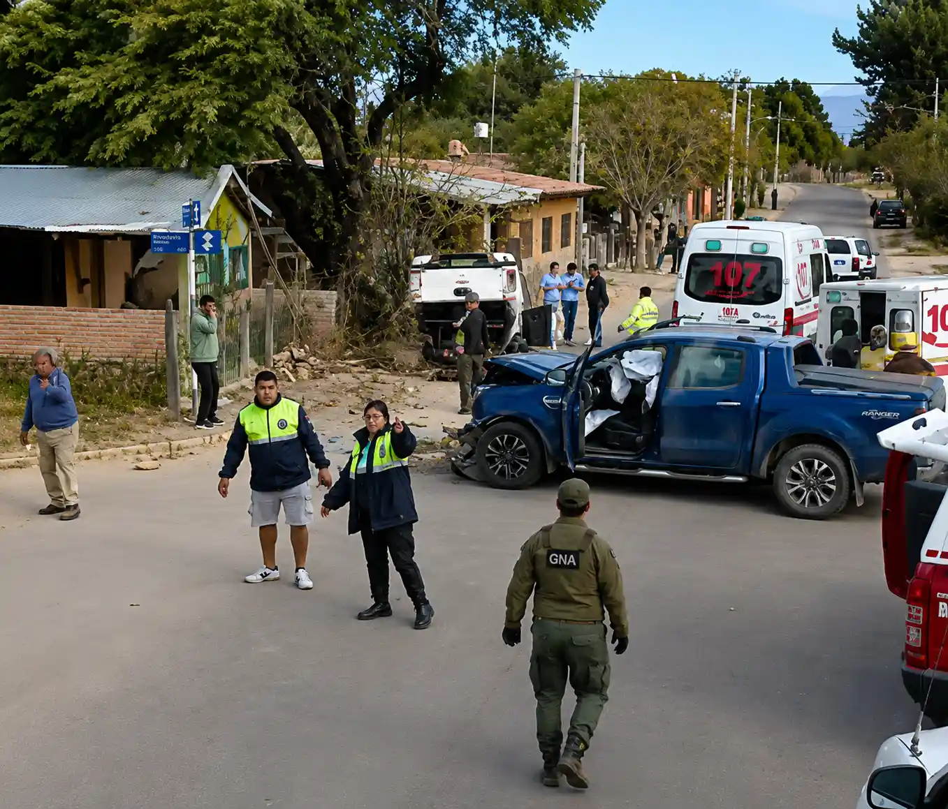 Camioneta que intentaba evadir a Gendarmería chocó con otra y dos personas murieron en Colalo del Valle