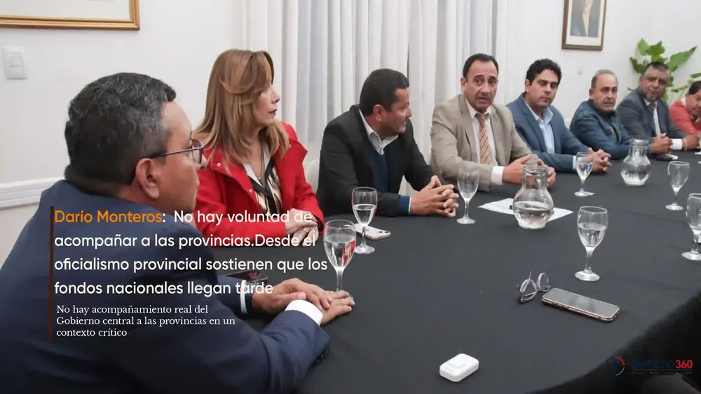 no hay acompañamiento real del Gobierno central a las provincias en un contexto crítico
