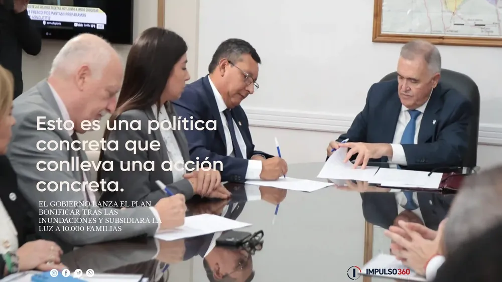 Osvaldo Jaldo encabezó la firma del convenio del Plan Bonificar