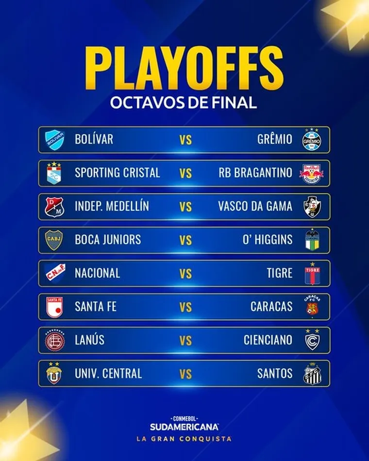 quedaron-confirmados-los-cruces-los-playoffs-octavos-final-la-copa-sudamericana
